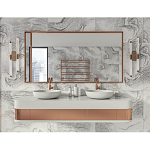 Бра с круглым основанием золотого цвета и двумя вертикальными плафонами Hex Scaffold варинант исполнения - 6 | Loft Concept в Ульяновске