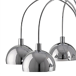 Люстра круглая серебряная с 6-ю плафонами в форме куполов Silver Domes варинант исполнения - 1 | Loft Concept в Ульяновске