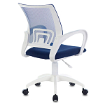 Офисное кресло с основанием из белого пластика Desk chairs Blue варинант исполнения - 2 | Loft Concept в Ульяновске