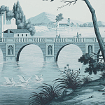 Обои ручная роспись Views of Italy Mare Verde варинант исполнения - 2 | Loft Concept в Ульяновске