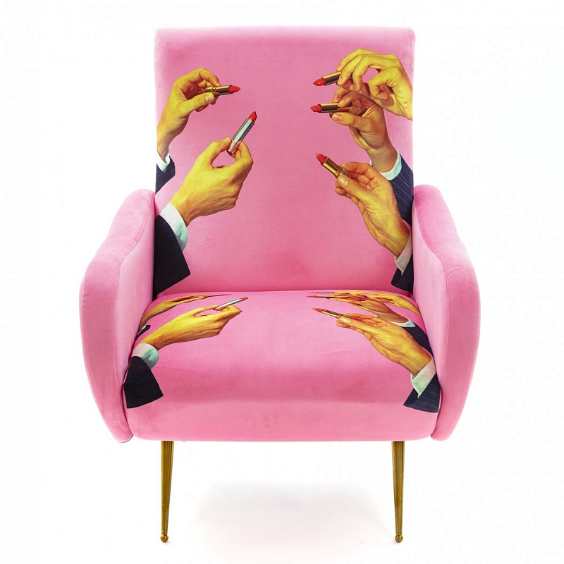 Кресло Seletti Armchair Lipsticks Pink Розовый (Rose) в Ульяновске | Loft Concept 