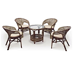 Комплект уличной мебели Sienna Dark Brown варинант исполнения - 1 | Loft Concept в Ульяновске