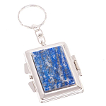 Зеркало брелок складное двухстороннее из натурального камня Лазурит Stone Mirrors варинант исполнения - 1 | Loft Concept в Ульяновске