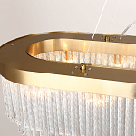 Люстра подвесная овальная со стеклянными трубками Nembus варинант исполнения - 2 | Loft Concept в Ульяновске