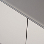 Тумба под телевизор со стеклянной столешницей и с выдвижными ящиками Minimalist Accent варинант исполнения - 3 | Loft Concept в Ульяновске