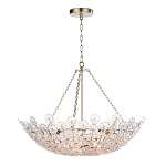 Люстра декорированная цветами из стекла Lightness of Flowers варинант исполнения - 1 | Loft Concept в Ульяновске