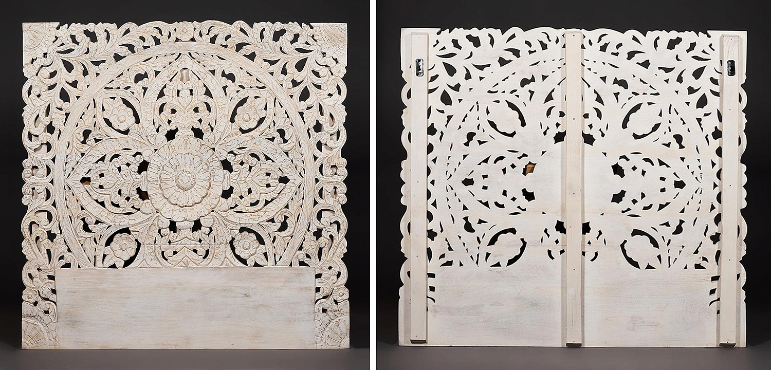 Изголовье-панно Indian antique white Headboard - Loft-Concept в Ульяновске