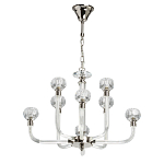 Люстра с 8-ю лампами и гранеными стеклянными плафонами Prism Gala варинант исполнения - 2 | Loft Concept в Ульяновске