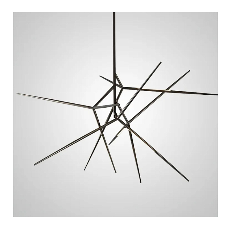 Люстра FLASK Black Глянцевый черный в Ульяновске | Loft Concept 