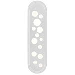 Бра белое овальной формы White Holes варинант исполнения - 2 | Loft Concept в Ульяновске