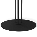 Стол журнальный с круглой столешницей из стекла Gray and Gold Marble варинант исполнения - 5 | Loft Concept в Ульяновске