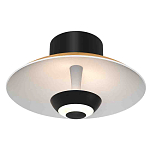 Бра с круглым белым плафоном и черной центральной деталью Natural Harmonie  варинант исполнения - 1 | Loft Concept в Ульяновске