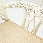 Комплект обеденный из ротанга Eloise grand white варинант исполнения - 7 | Loft Concept в Ульяновске