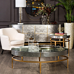 Столик журнальный серебристый с круглой столешницей Showing Refinement варинант исполнения - 3 | Loft Concept в Ульяновске