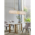 Люстра прямоугольная из фактурного стекла Chandelier Beam варинант исполнения - 4 | Loft Concept в Ульяновске