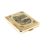 Портсигар на 20 сигарет с гравировкой природы в подарочной коробке Metal Cigarettes Cases варинант исполнения - 3 | Loft Concept в Ульяновске