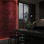 Гипсовая 3D панель с принтографией PM-40 варинант исполнения - 1 | Loft Concept в Ульяновске