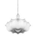 Подвесной светильник с белым фигурным абажуром и мягкими волнистыми краями Cloud Motion  варинант исполнения - 1 | Loft Concept в Ульяновске