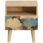 Прикроватная тумба с изображением на ящике Elise Nightstand варинант исполнения - 8 | Loft Concept в Ульяновске