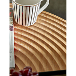 Журнальный столик с круглой фактурной столешницей из натурального дерева Vortex варинант исполнения - 5 | Loft Concept в Ульяновске