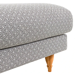 Мягкий пуф на деревянных ножках Garner Pouf Light варинант исполнения - 5 | Loft Concept в Ульяновске