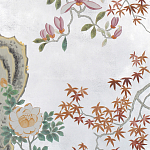 Обои ручная роспись Summer Night Blossom Original colourway on Ocean Silver gilded paper варинант исполнения - 2 | Loft Concept в Ульяновске