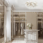 Потолочная люстра круглая ветвистыми бронзовыми элементами и стеклянными рифлеными дисками Textured Glass Chandelier варинант исполнения - 7 | Loft Concept в Ульяновске