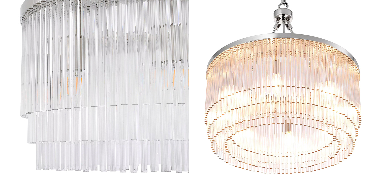 Люстра Eichholtz Chandelier Hector S Nickel Люстра Eichholtz Chandelier Hector S Nickel - Loft-Concept в Ульяновске