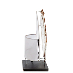 Настольная лампа из перламутра и дерева на подставке Indonesian Shell варинант исполнения - 5 | Loft Concept в Ульяновске