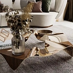 Дизайнерский журнальный стол волнистой формы Nyxacad варинант исполнения - 3 | Loft Concept в Ульяновске