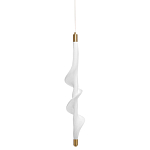 Люстра с белым скрученным плафоном Golden Swirl варинант исполнения - 1 | Loft Concept в Ульяновске