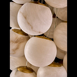 Люстра подвесная с сферическими плафонами из натурального камня Glowing Spheres варинант исполнения - 4 | Loft Concept в Ульяновске