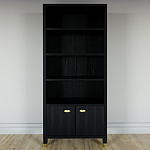 Книжный Стеллаж Elsa Dreams Black с задней стенкой варинант исполнения - 5 | Loft Concept в Ульяновске