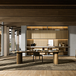 Дизайнерский рабочий стол из металла BLEVIO Table варинант исполнения - 2 | Loft Concept в Ульяновске