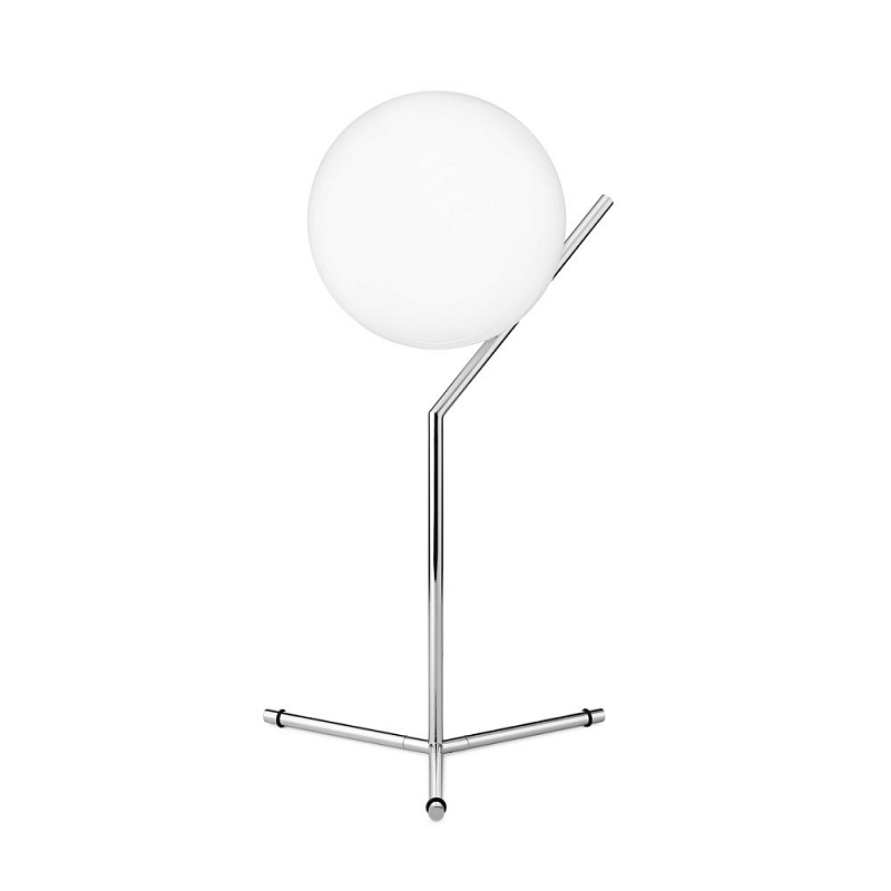 Настольная лампа Flos IC Lights T Chrome Хром Белый в Ульяновске | Loft Concept 