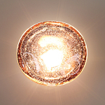 Бра с круглым плафоном из прозрачного стекла с пузырьками воздуха Effervia  варинант исполнения - 6 | Loft Concept в Ульяновске