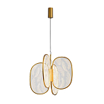 Люстра с гравировкой на акриловых плафонах Gravyura Bronze D 50 см варинант исполнения - 2 | Loft Concept в Ульяновске