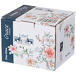 Чайник из фарфора белый с цветочным принтом Flower Porcelain Collection варинант исполнения - 2 | Loft Concept в Ульяновске