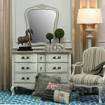 Комод бежевый в стиле Прованс Montmartre Provence Beige Wide варинант исполнения - 3 | Loft Concept в Ульяновске