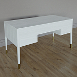 Письменный стол с 4-мя ящиками Elsa Dreams White варинант исполнения - 5 | Loft Concept в Ульяновске