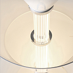 Подвесной светильник светодиодный в виде ряда белых металлических конусов  Herringbone варинант исполнения - 8 | Loft Concept в Ульяновске