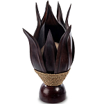 Настольная лампа черная INDONESIAN LAMPS 1 варинант исполнения - 1 | Loft Concept в Ульяновске