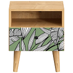 Прикроватная тумба с изображением на ящике Elise Nightstand варинант исполнения - 18 | Loft Concept в Ульяновске