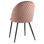 Мягкий стул в велюре пыльно-розового цвета Miruna Chair варинант исполнения - 4 | Loft Concept в Ульяновске