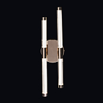 Бра с круглым основанием золотого цвета и двумя вертикальными плафонами Hex Scaffold варинант исполнения - 2 | Loft Concept в Ульяновске