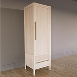 Узкий Шкаф Primo с 2 выдвижными ящиками Светлый дуб варинант исполнения - 3 | Loft Concept в Ульяновске