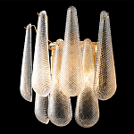 Бра с подвесками из рифленного стекла в форме капель Textured Glass варинант исполнения - 1 | Loft Concept в Ульяновске