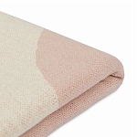 Плед из хлопка бежевого цвета с абстрактным принтом Elysian Flow Peach варинант исполнения - 4 | Loft Concept в Ульяновске