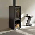 Дизайнерский журнальный столик чёрный с круглой столешницей Arycy варинант исполнения - 7 | Loft Concept в Ульяновске