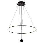 Светодиодная люстра Black LED Circle and Ball Lamp варинант исполнения - 2 | Loft Concept в Ульяновске